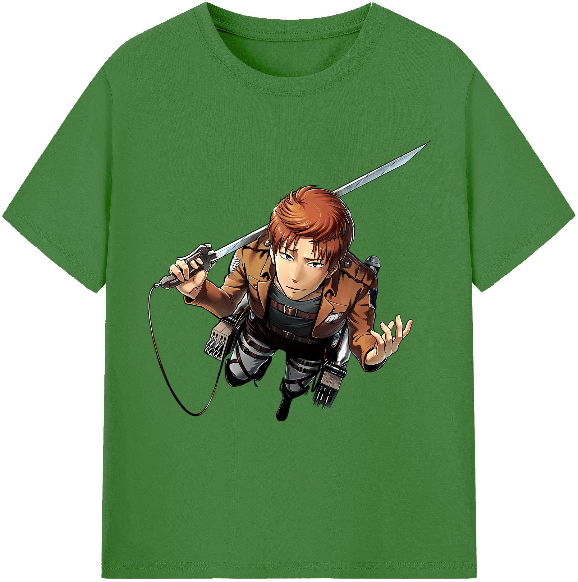 （画像用） 進撃の巨人 Attack on Titan レディースカジュアルプリントTシャツ（綿100％）